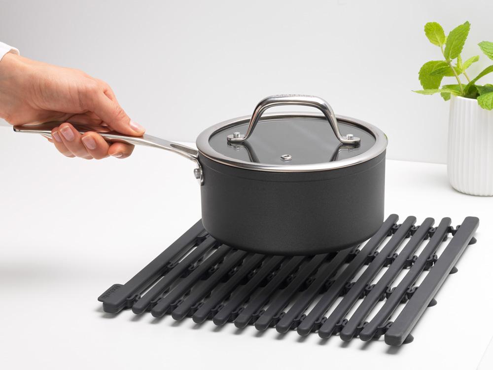 Brabantia Коврик для мытья посуды светло-серая матовая | https://grandposuda.com.ua