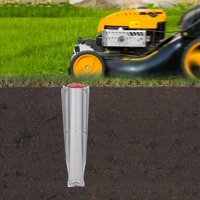 Brabantia Уличная сушилка с 4 направляющими 50 м навеса металлическое основание Topspinner | https://grandposuda.com.ua