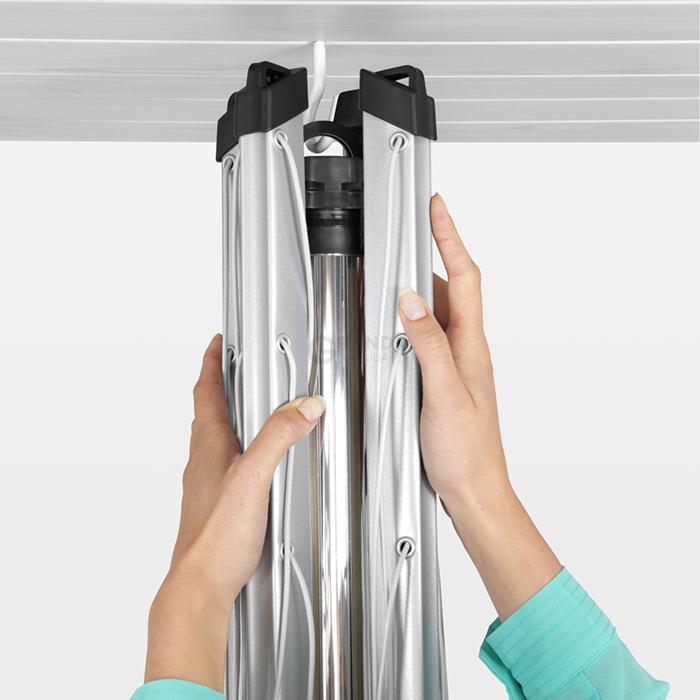 Brabantia Вулична сушарка з 4 напрямними 50 м навісу пластиковий анкер Topspinner | https://grandposuda.com.ua