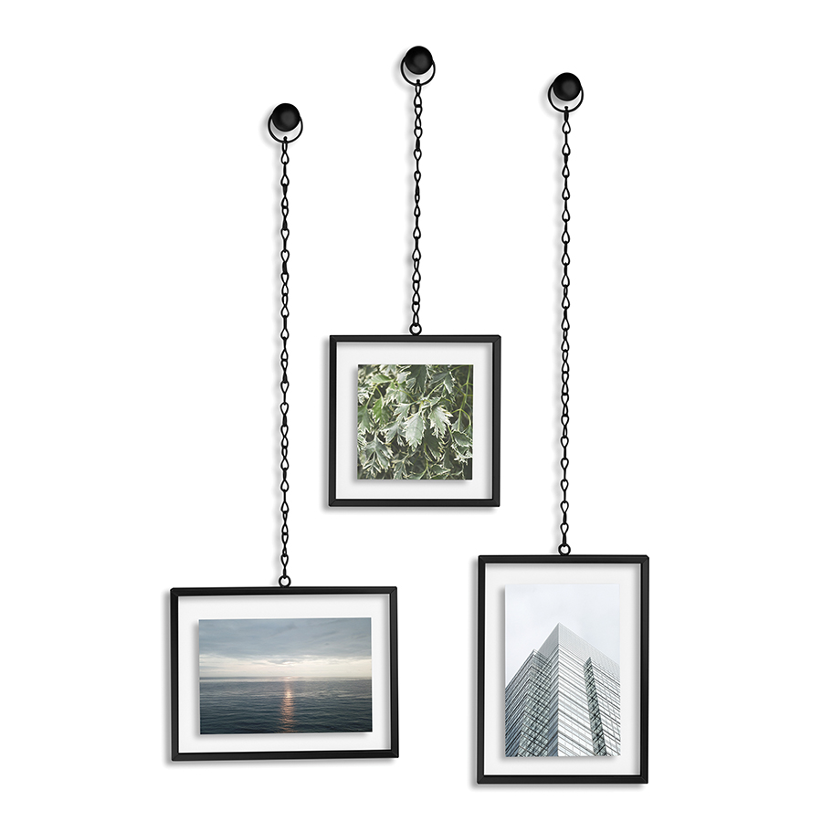 Umbra Рамка для фотографій Fotochain 15,2 х 20,3 х 1,2 см Чорна | https://grandposuda.com.ua