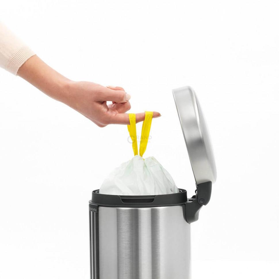 Brabantia Пакети для сміття в рулоні, 3 л, розмір А, 20 шт білих | https://grandposuda.com.ua
