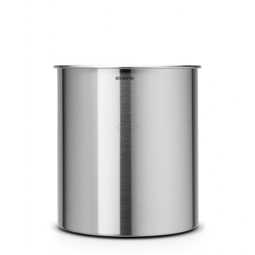 Brabantia Корзина для бумаг 7 л матовая сталь | https://grandposuda.com.ua