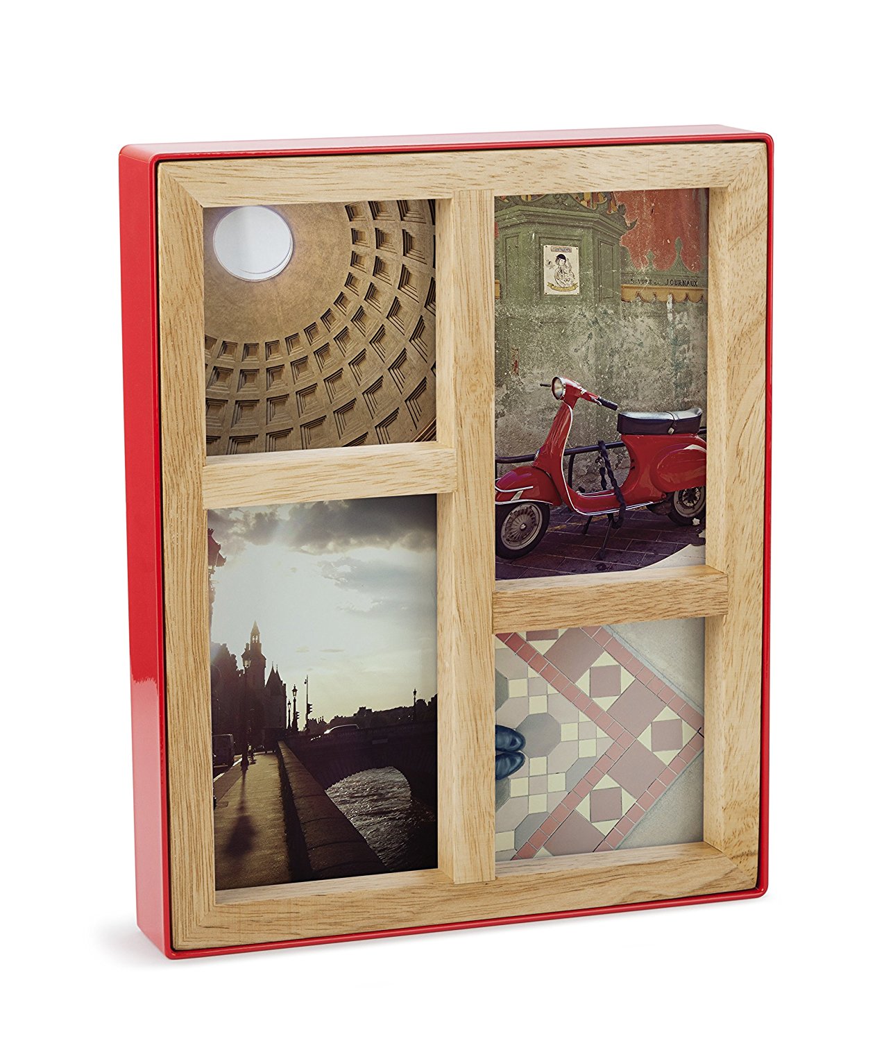 Umbra Фоторамка 27,3x22,2x4,4 см красная Fotoblock Bilderrahmen | https://grandposuda.com.ua