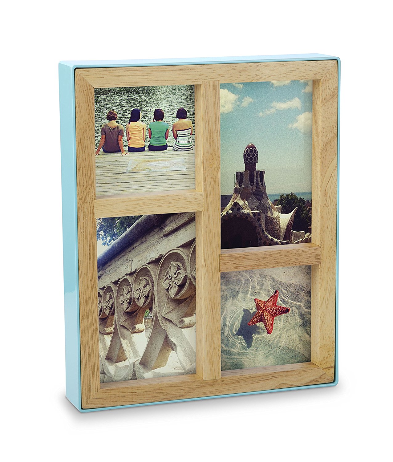 Umbra Фоторамка 27,3x22,2x4,4 см голубая Fotoblock Bilderrahmen | https://grandposuda.com.ua