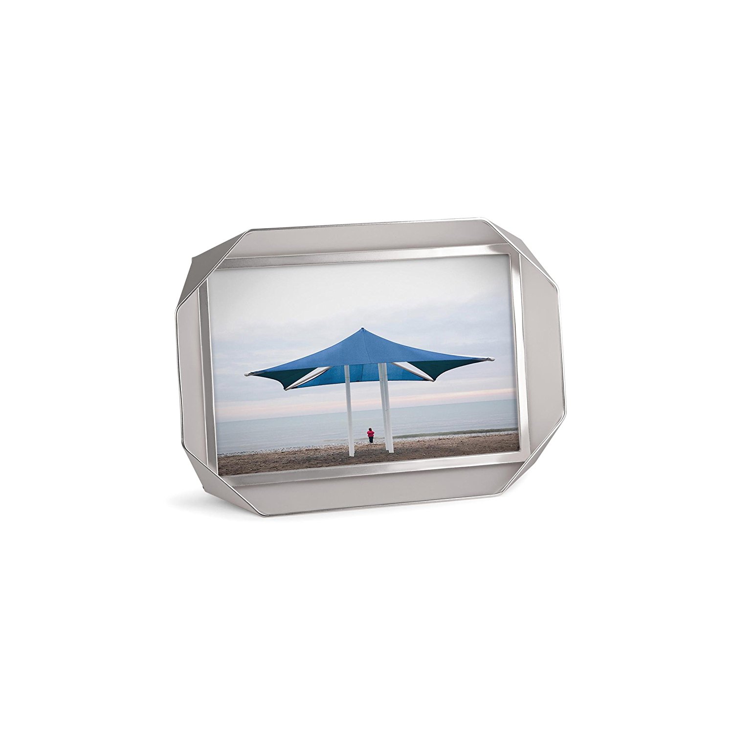 Umbra Фоторамка 19x14x2,5 см серебристая Fotobend gebogener Bilderrahmen | https://grandposuda.com.ua