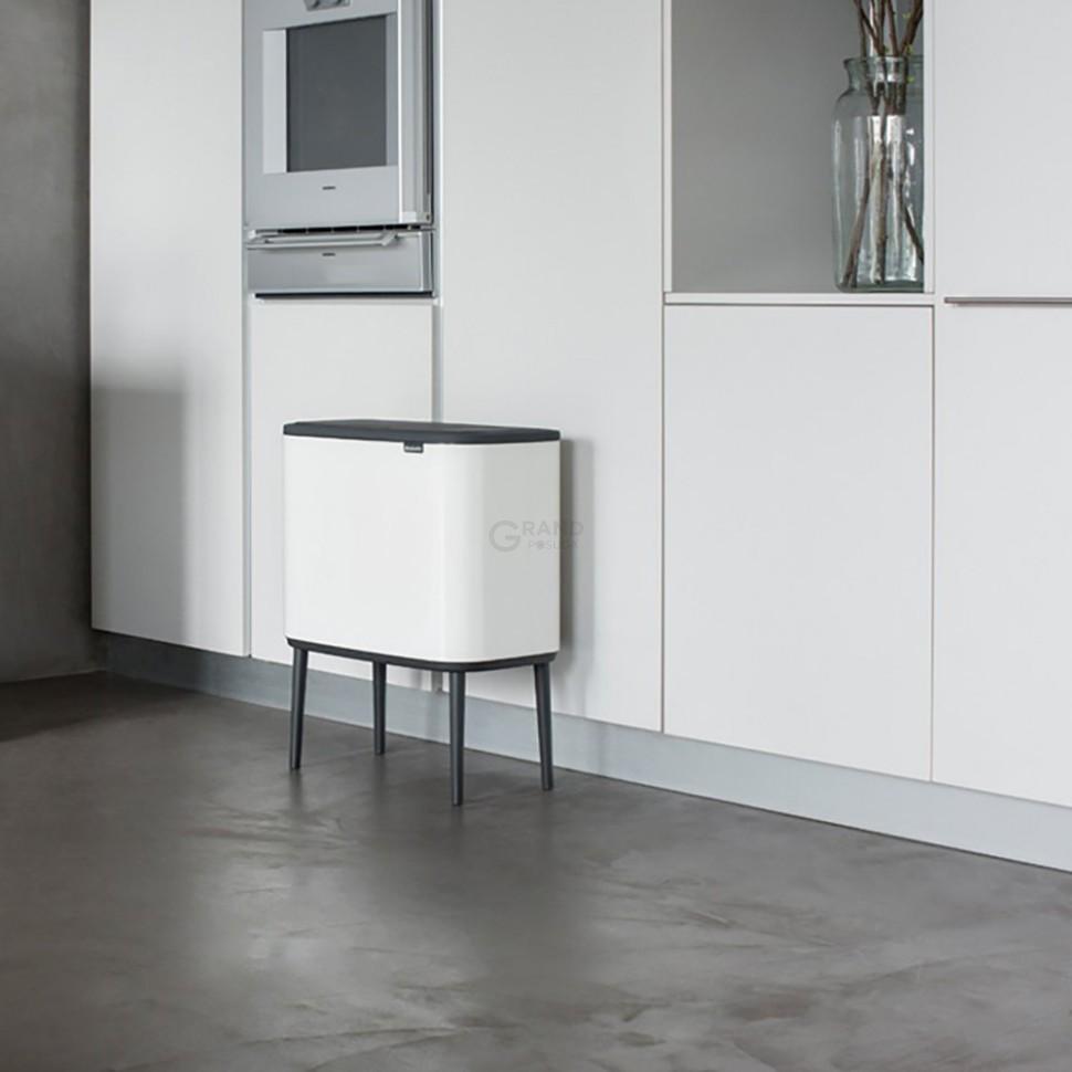 Brabantia Сміттєвий бак 36 л білий Bo Touch Bin | https://grandposuda.com.ua