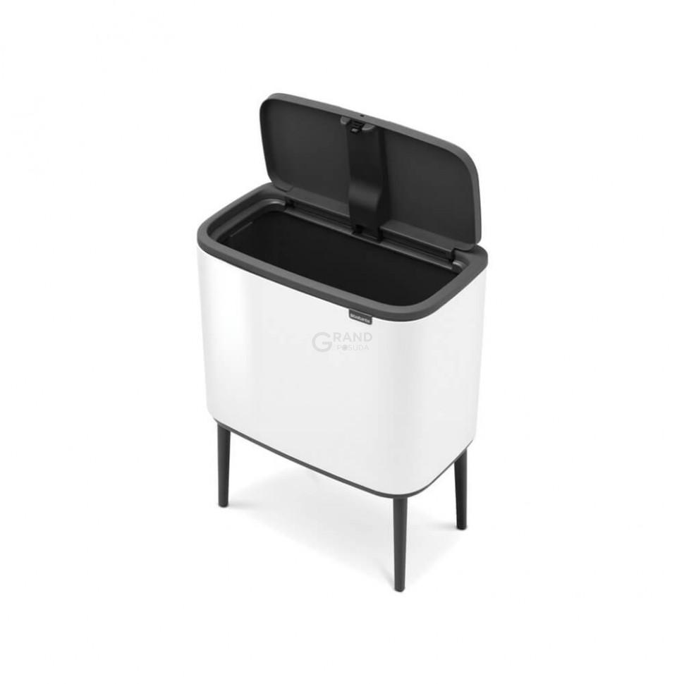 Brabantia Сміттєвий бак 36 л білий Bo Touch Bin | https://grandposuda.com.ua