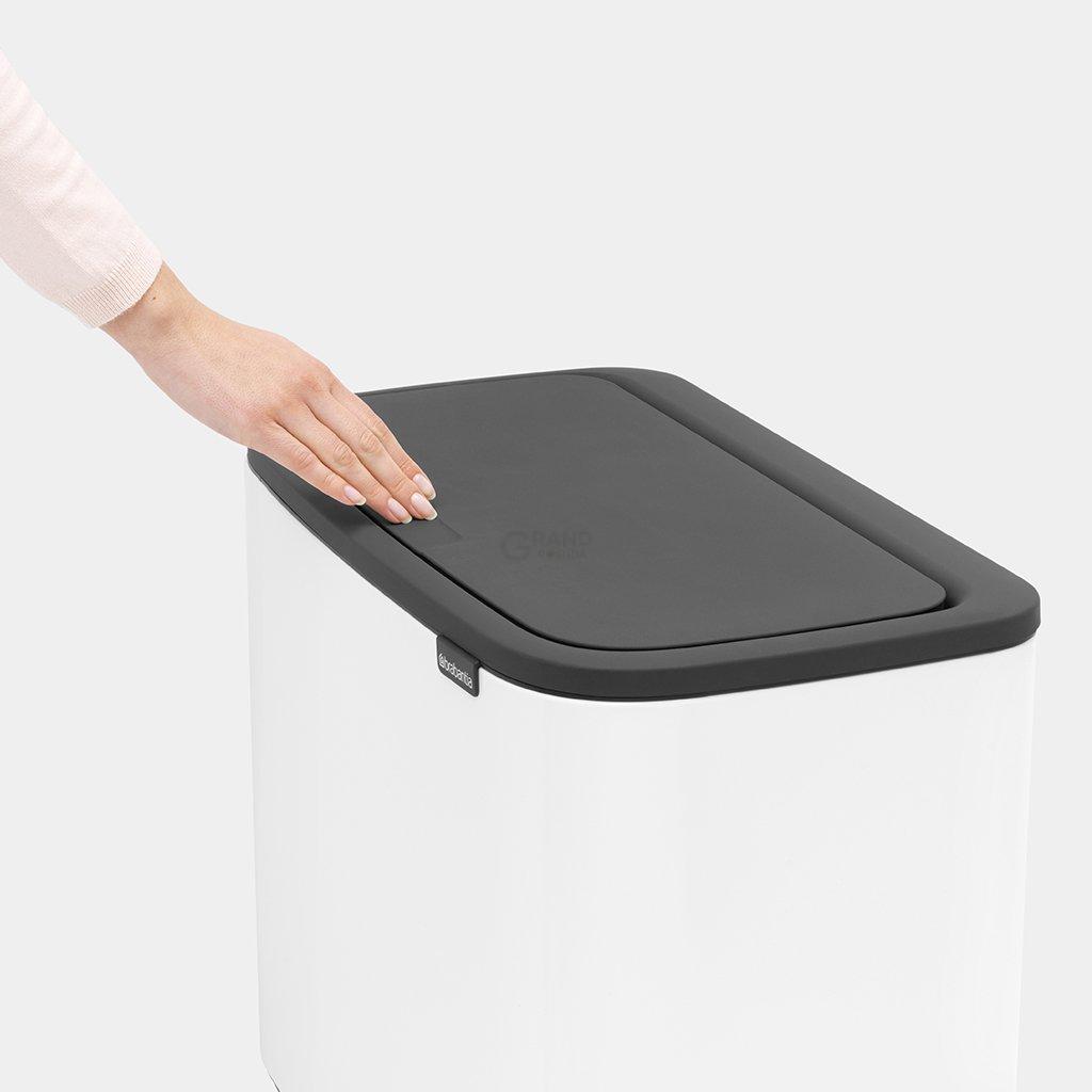 Brabantia Сміттєвий бак 3х11 л білий Bo Touch Bin | https://grandposuda.com.ua