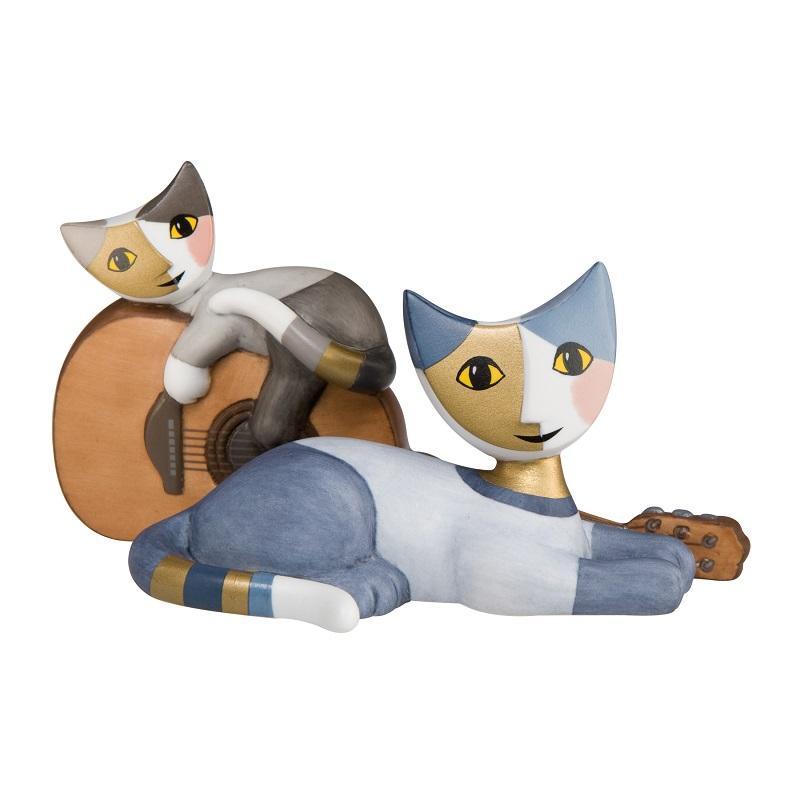 Goebel Фигурка “Кошки Guitar Duo” “Rosina Wachtmeister Katzenleben” | https://grandposuda.com.ua