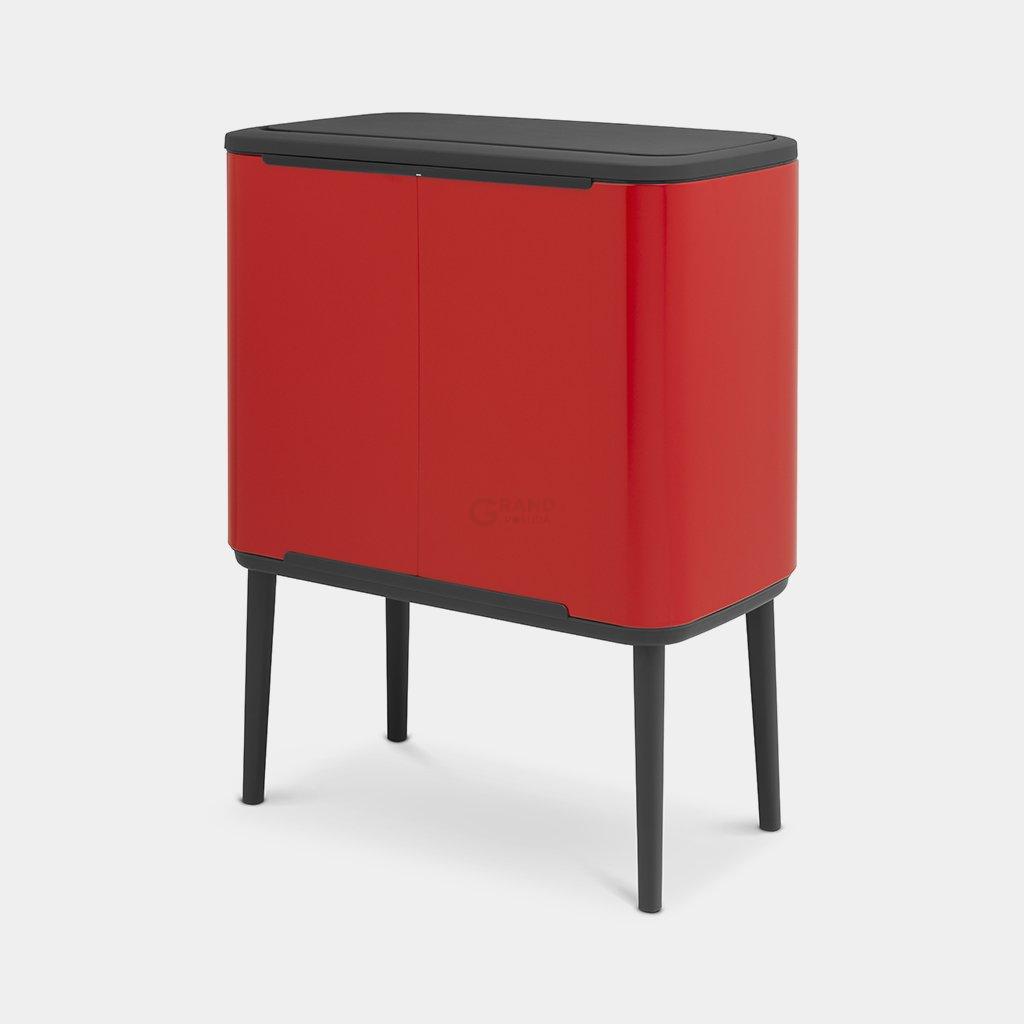Brabantia Сміттєвий бак 36 л червоний Bo Touch Bin | https://grandposuda.com.ua