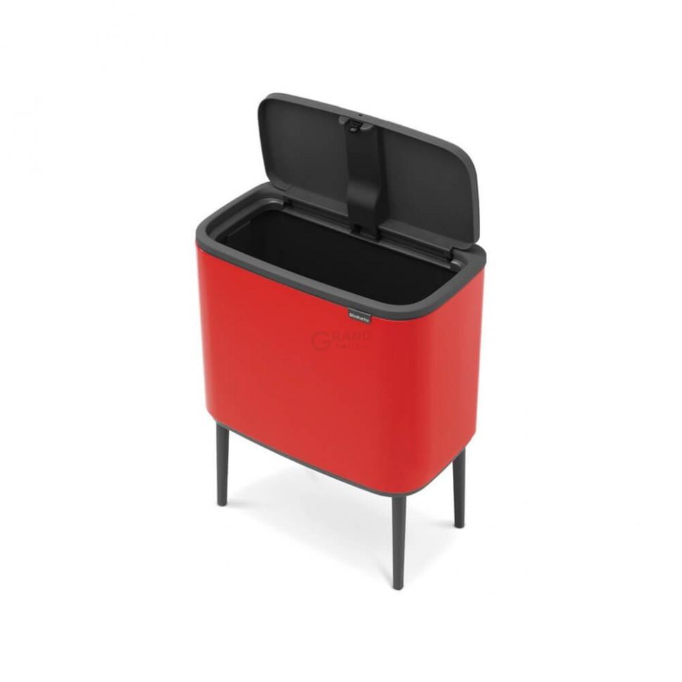 Brabantia Сміттєвий бак 36 л червоний Bo Touch Bin | https://grandposuda.com.ua