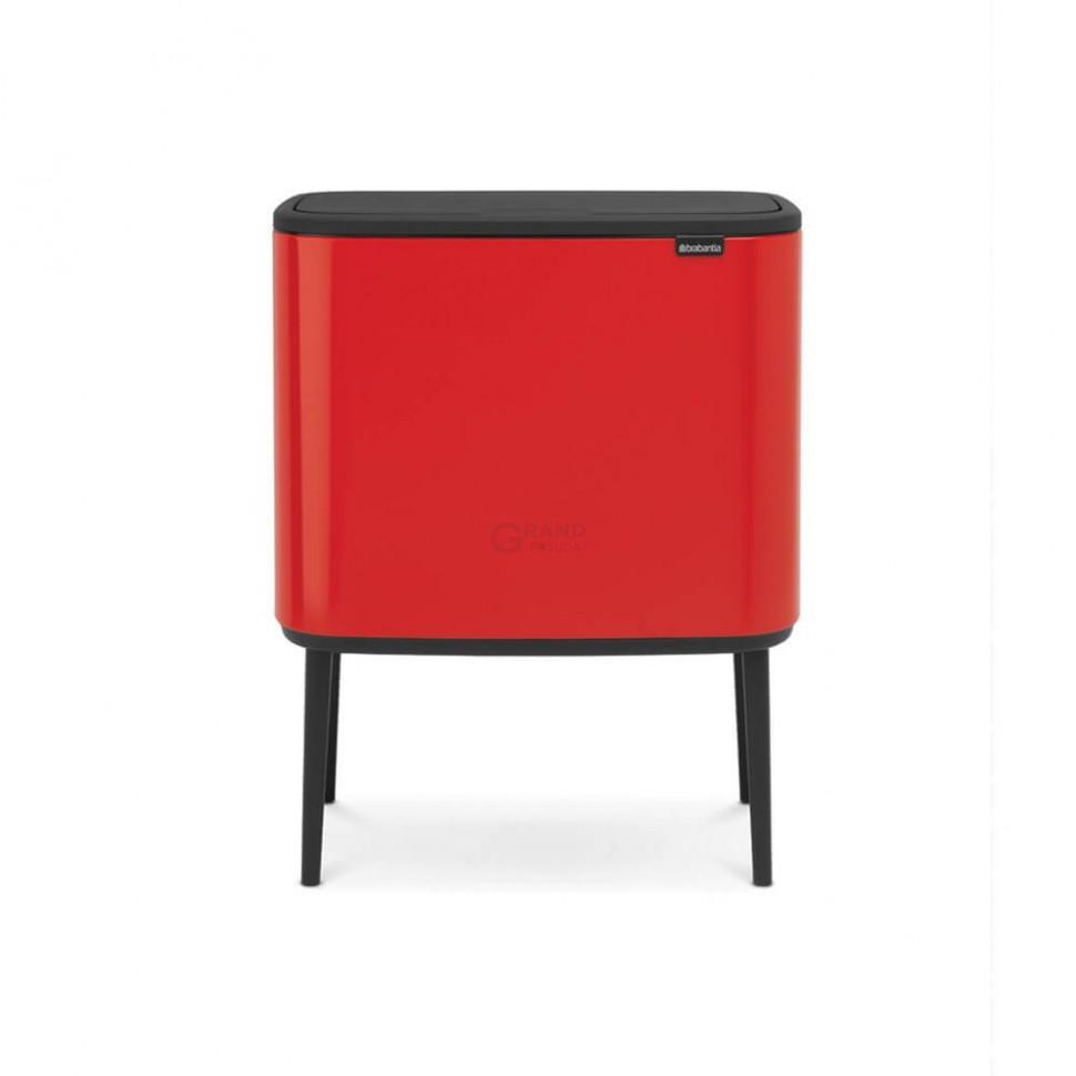 Brabantia Сміттєвий бак 36 л червоний Bo Touch Bin | https://grandposuda.com.ua