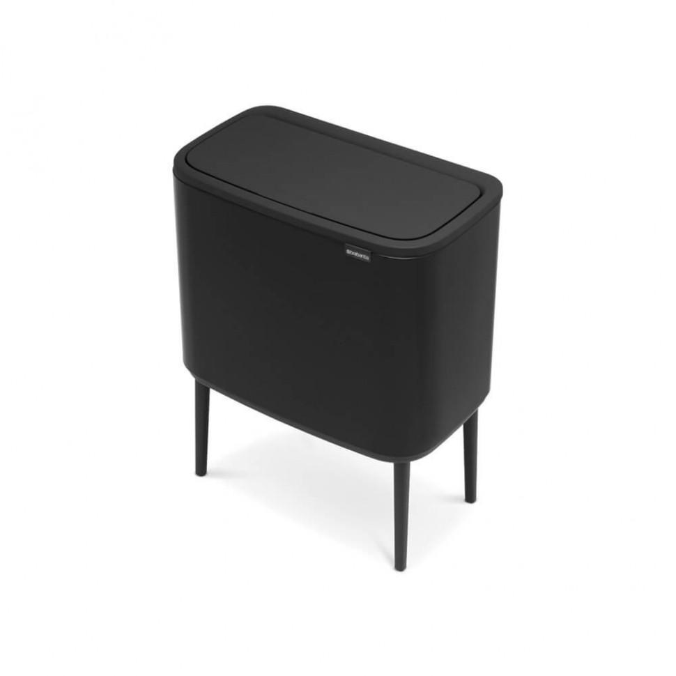 Brabantia Сміттєвий бак 36 л чорний матовий Bo Touch Bin | https://grandposuda.com.ua