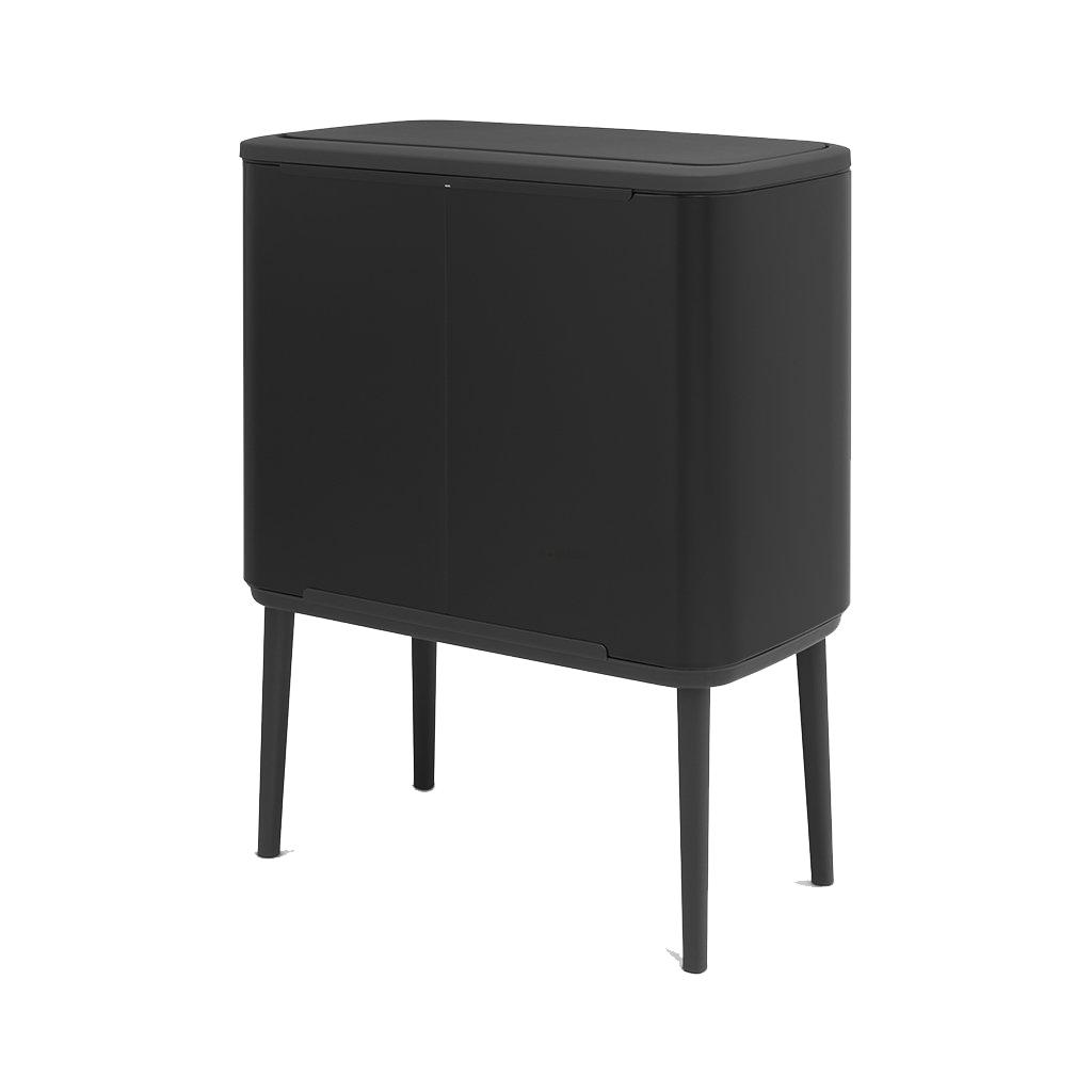 Brabantia Сміттєвий бак 3х11 л чорний матовий Bo Touch Bin | https://grandposuda.com.ua