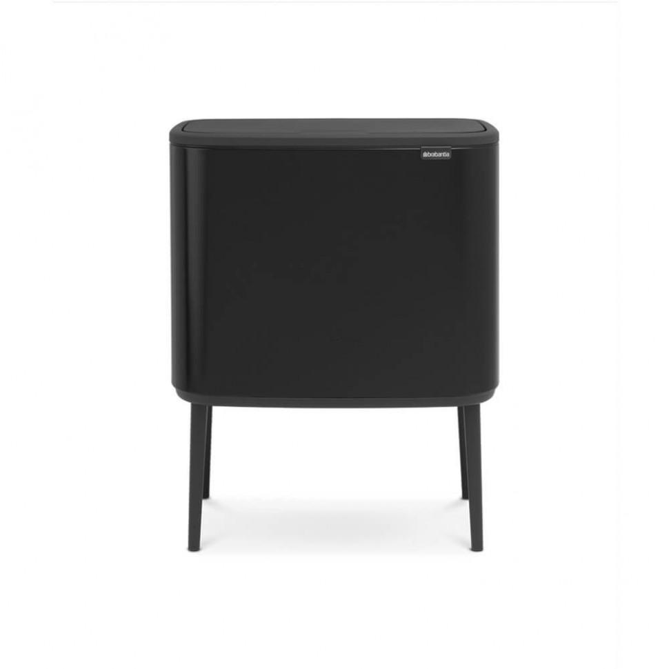 Brabantia Сміттєвий бак 3х11 л чорний матовий Bo Touch Bin | https://grandposuda.com.ua