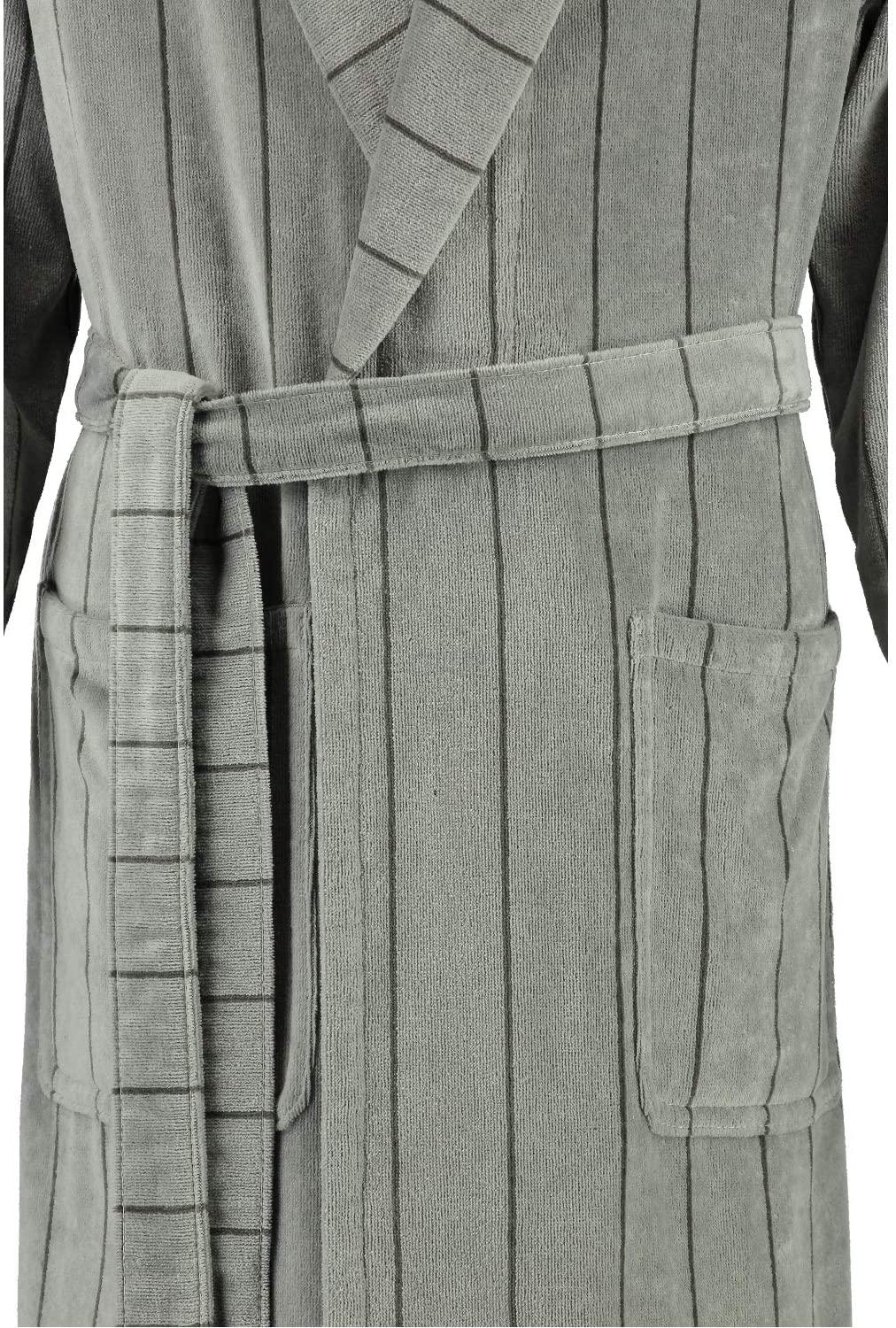Cawö Халат банний Чоловічий з коміром 56 (L-XL) пісочний 2833 | https://grandposuda.com.ua