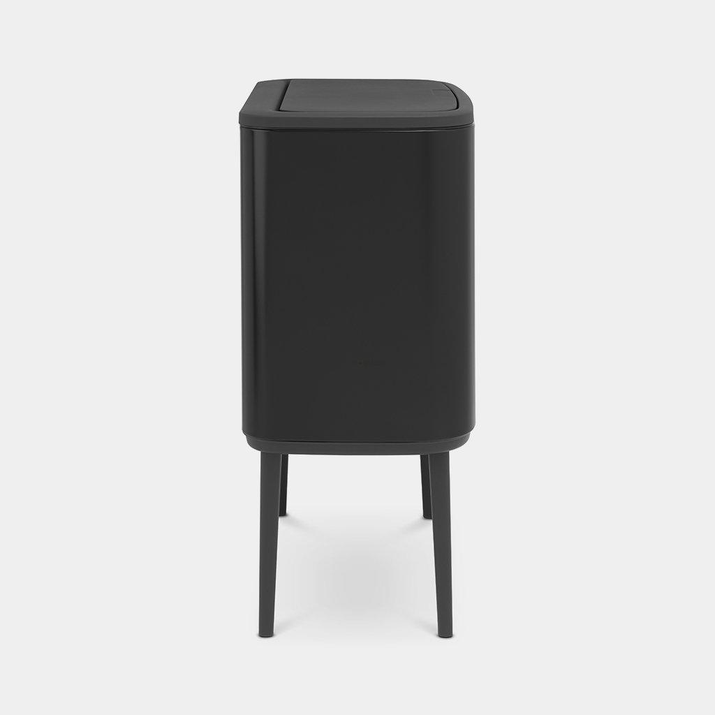 Brabantia Мусорный бак 11+23 л черный матовый Bo Touch Bin | https://grandposuda.com.ua