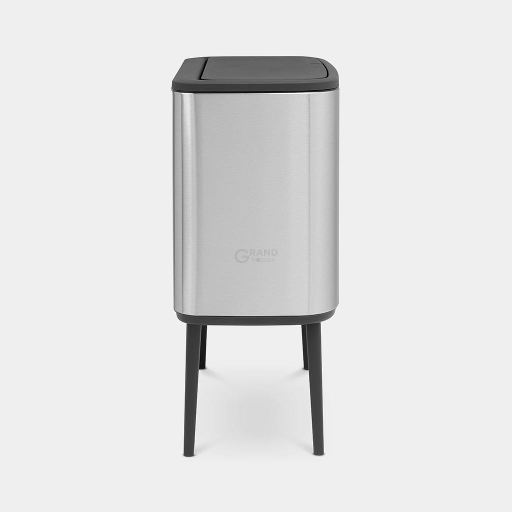 Brabantia Сміттєвий бак 11 + 23 л матова сталь із захистом від відбитків пальців Bo Touch Bin | https://grandposuda.com.ua