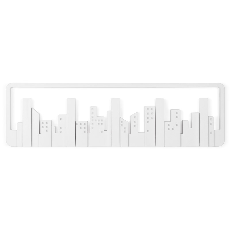 Umbra Вішак 50x14,5x3 см біла Skyline | https://grandposuda.com.ua