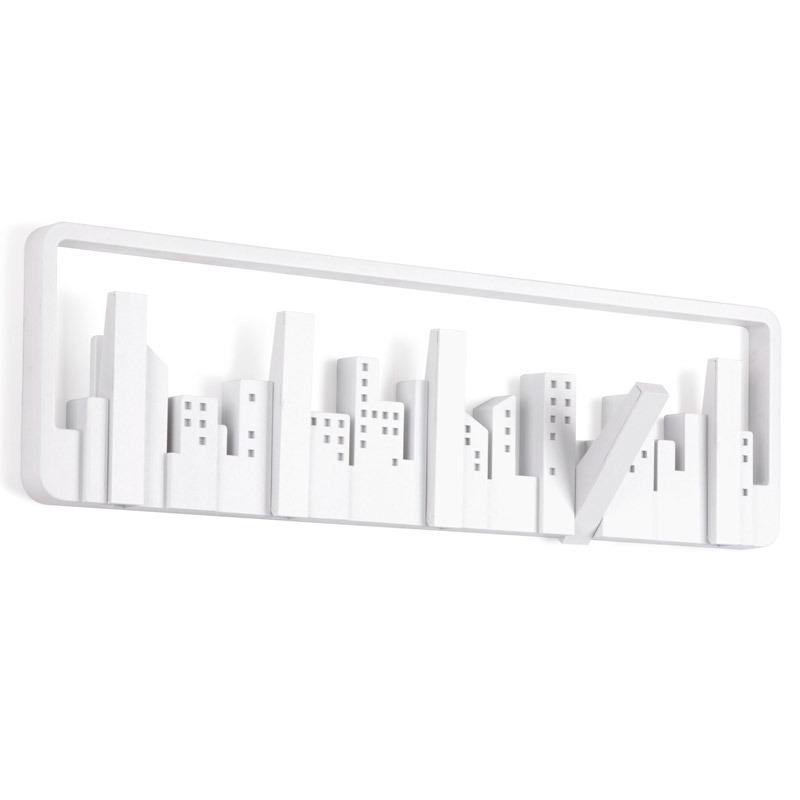Umbra Вішак 50x14,5x3 см біла Skyline | https://grandposuda.com.ua