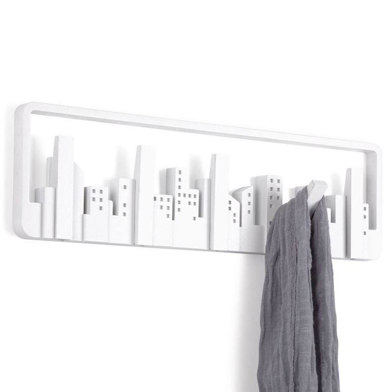Umbra Вішак 50x14,5x3 см біла Skyline | https://grandposuda.com.ua