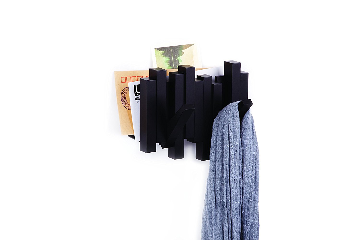 Umbra Вішак 23,2x 18,4x7,4 см чорна Sticks Organize | https://grandposuda.com.ua