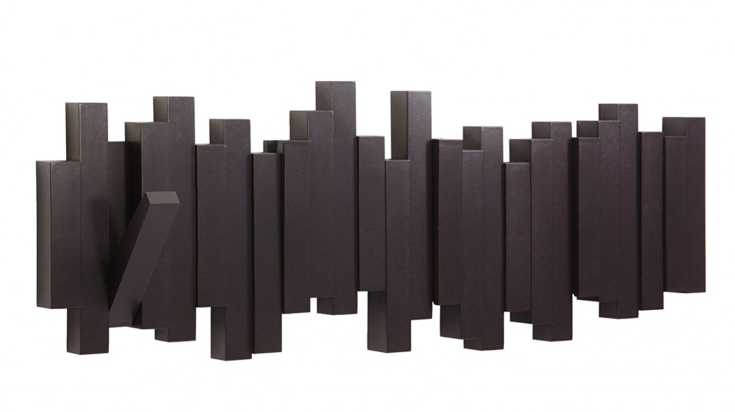 Umbra Вішак 50,8x19,1x3,2 см чорна Sticks Multi Hook Espresso | https://grandposuda.com.ua