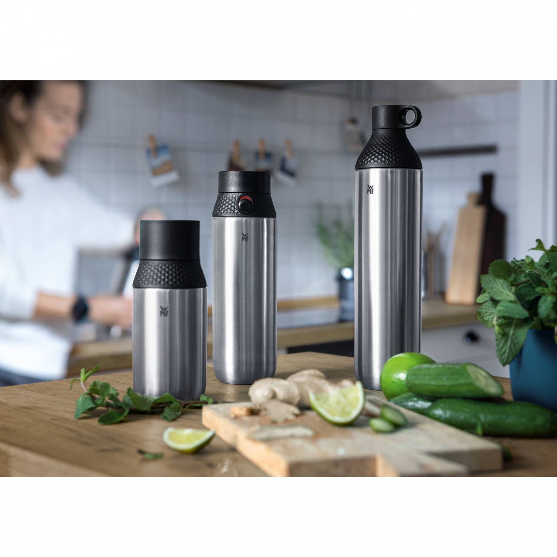 WMF Бутылка для воды 0,75 л, нержавеющая сталь Waterkant | https://grandposuda.com.ua