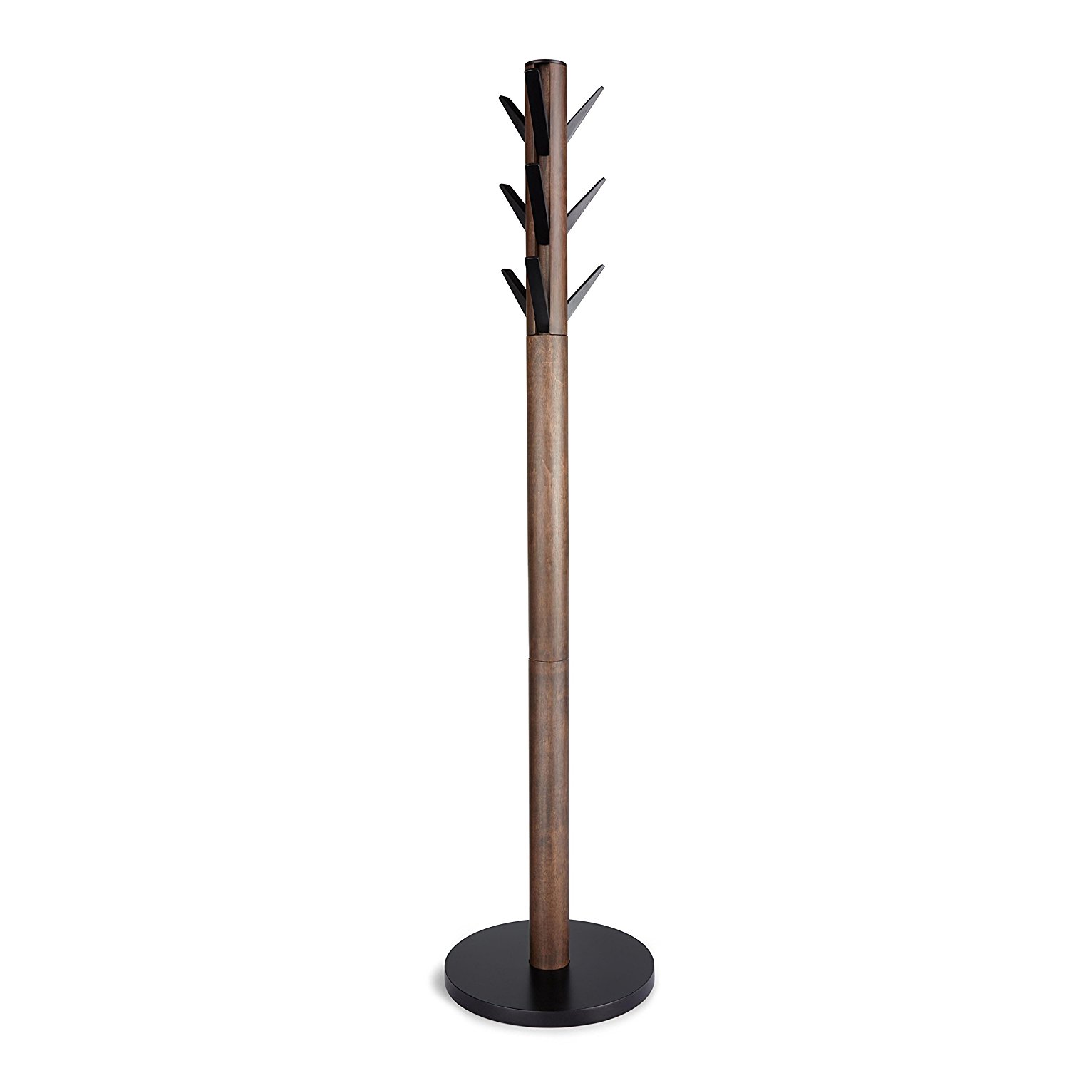 Umbra Вішак 57,2x57,2x165,1 см горіх-чорна Flapper Holtz Kleiderstaender | https://grandposuda.com.ua