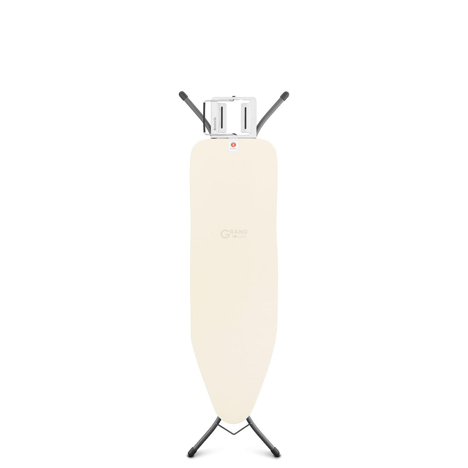 Brabantia Доска с подставкой для парового утюга 124 x 38 см (B) Ecru | https://grandposuda.com.ua