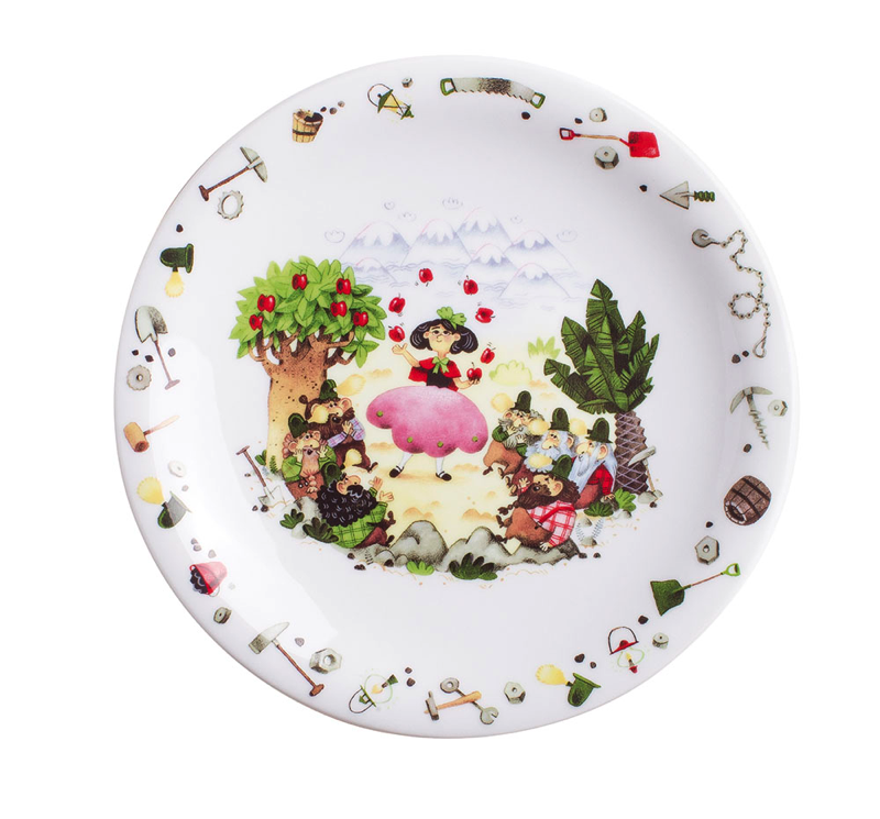 Kahla Тарелка детская 21,5 см плоская, Белоснежка Kiddie Tableware | https://grandposuda.com.ua