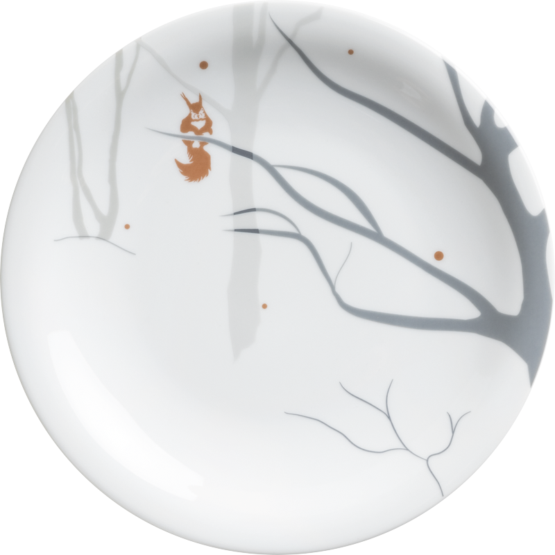 Kahla Тарілка для десерту 21,5 см Update Winters Tale Squirrel | https://grandposuda.com.ua