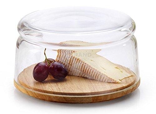 Continenta Ковпак для сиру з тарілкою, каучукове дерево Ø 26,5 см Barry | https://grandposuda.com.ua