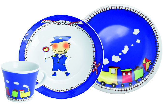 Kahla Набір дитячого посуду 3 предмета Kiddie Tableware Adventure Express | https://grandposuda.com.ua