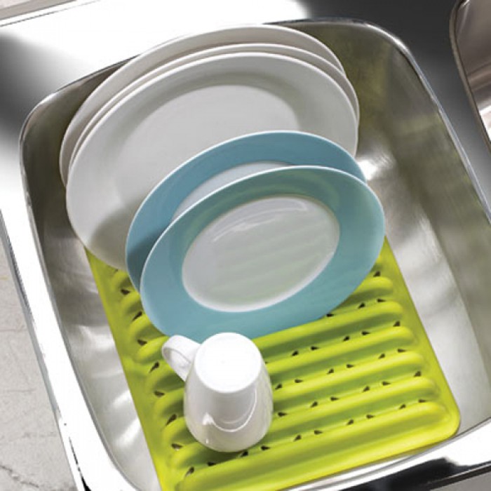 Umbra Сушилка для посуды 30,5х3,8х27,9 см зеленая Sink | https://grandposuda.com.ua