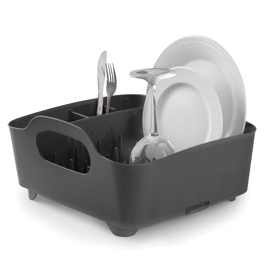 Umbra Сушилка для посуды 36,8х18,2х32 см черная Tub | https://grandposuda.com.ua