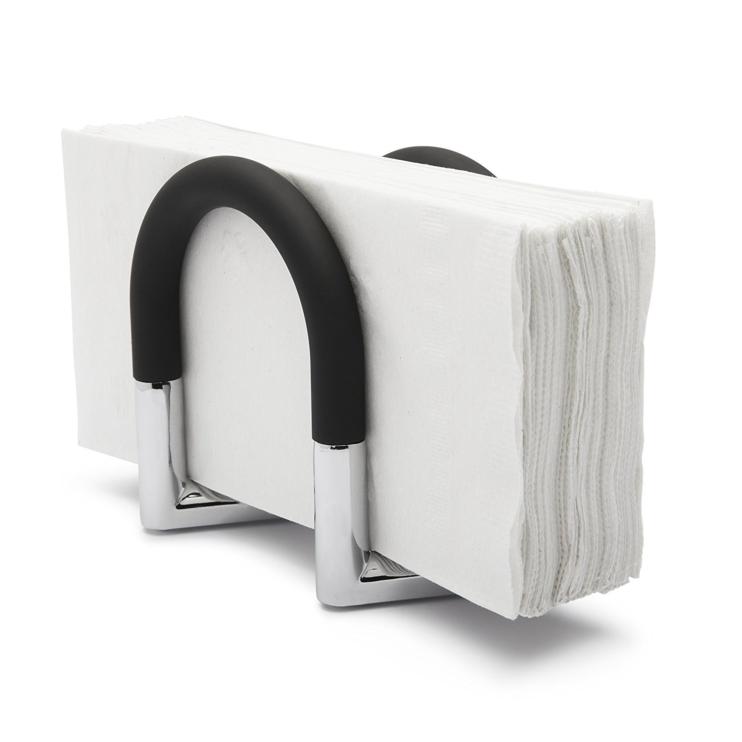 Umbra Тримач для серветок 11,5x9,8x7 см металік-чорний Kitchen und Entertaining Squeez Serviettenhalter | https://grandposuda.com.ua