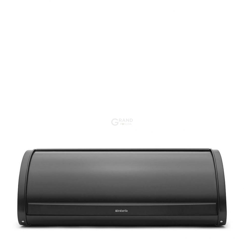 Brabantia Хлебница со сдвигающейся крышкой 17,5х44,8х27 см черная матовая | https://grandposuda.com.ua