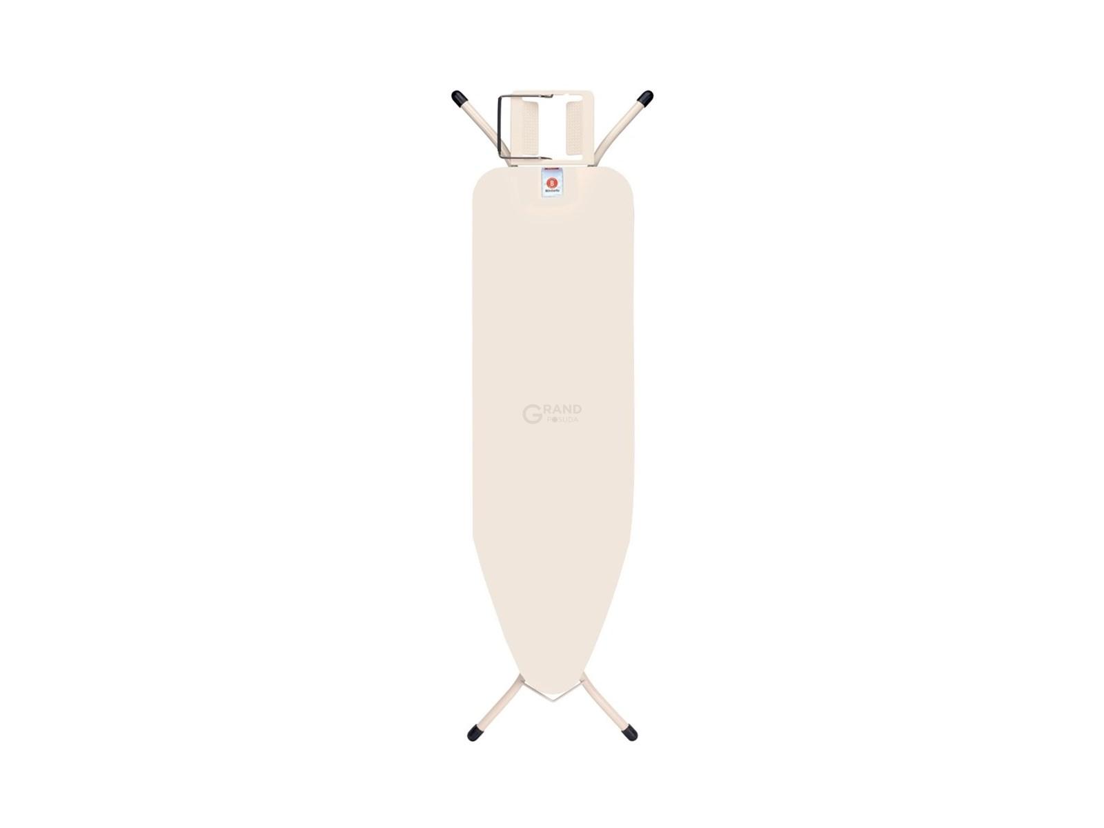 Brabantia Доска с подставкой для парового утюга 124 x 38 см (B) Ecru | https://grandposuda.com.ua