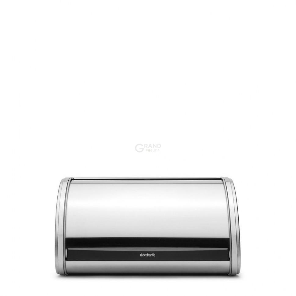 Brabantia Хлібниця з зрушується кришкою (мала) матова сталева 17,3х31,6х26,5 см | https://grandposuda.com.ua