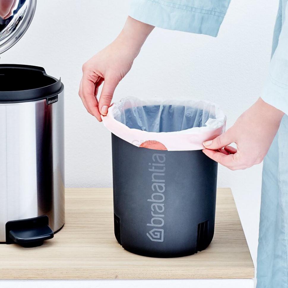 Brabantia Пакети для сміття, 5 л, розмір В, 60 шт білих | https://grandposuda.com.ua
