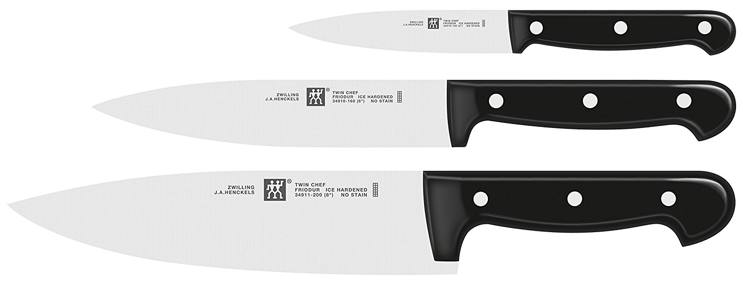Zwilling Набор ножей 3 предмета Twin Chef | https://grandposuda.com.ua
