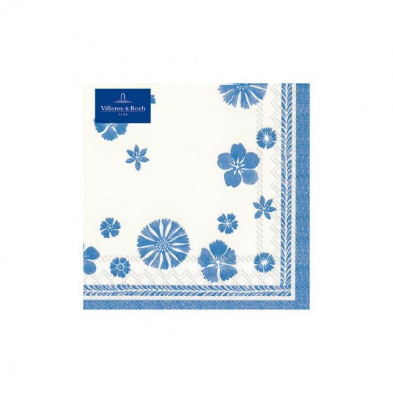 Villeroy & Boch Серветки 33 х 33 см 20 шт. Blueflowers | https://grandposuda.com.ua