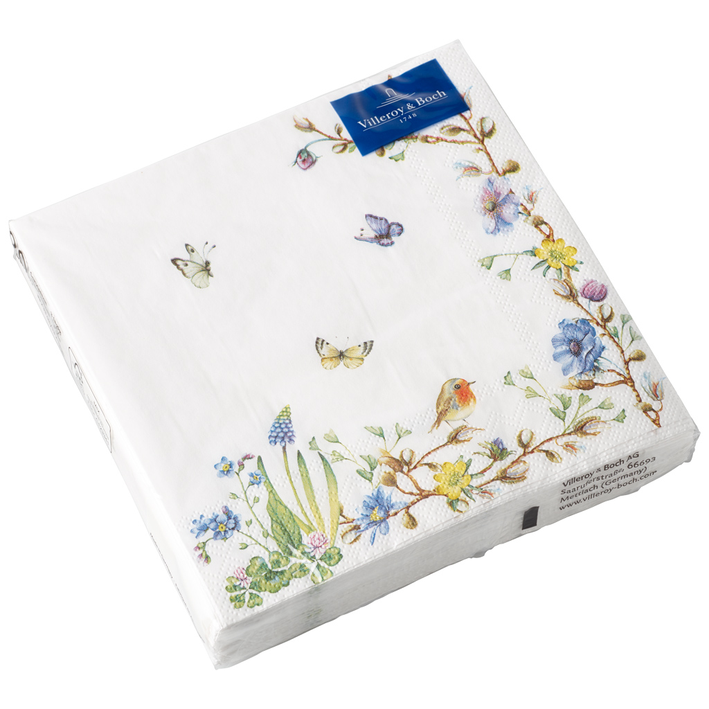 Villeroy & Boch Салфетки бумажные 25 х 25 см Цветы Spring Fantasy | https://grandposuda.com.ua