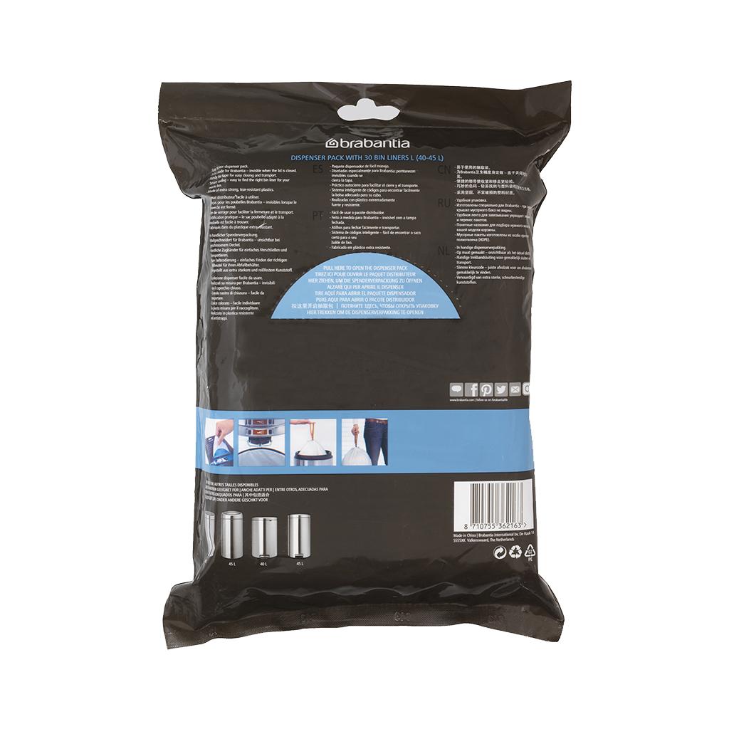Brabantia Пакеты для мусора, 40/45 л, размер 