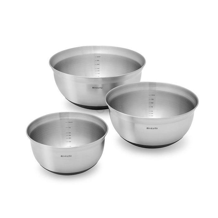 Brabantia Набір мисок для змішування 3 предмета | https://grandposuda.com.ua
