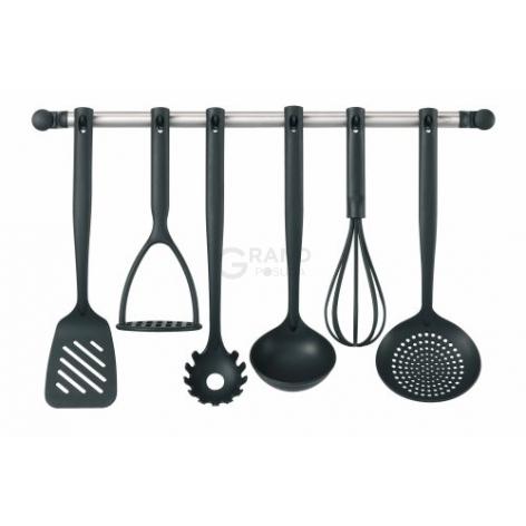 Brabantia Шумовка 33,3 см черная Basic | https://grandposuda.com.ua