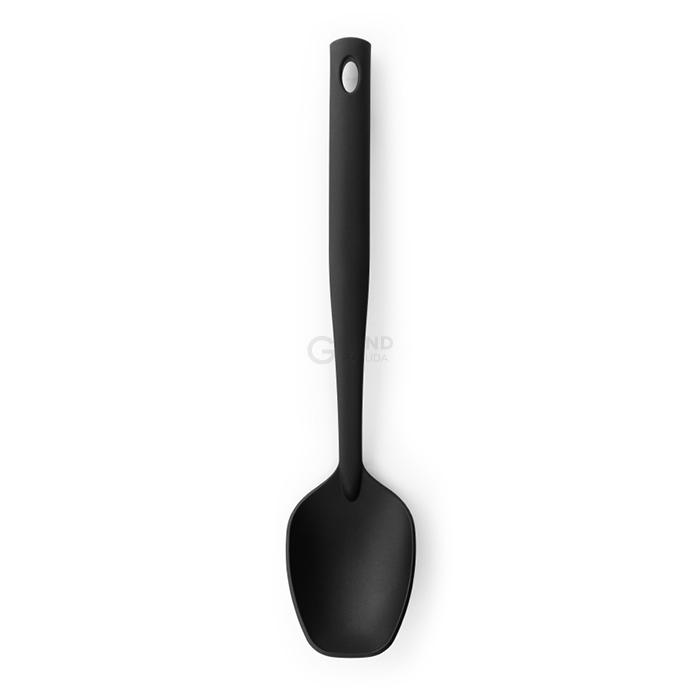 Brabantia Ложка кухарська 32,5 см чорна Basic | https://grandposuda.com.ua