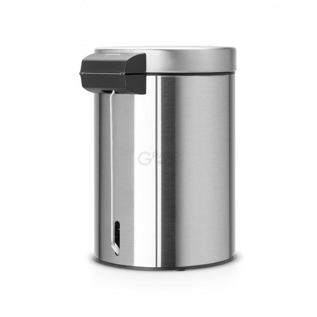 Brabantia Сміттєвий бак з педаллю 3 л класичний сталевий матовий Pedal Bin | https://grandposuda.com.ua