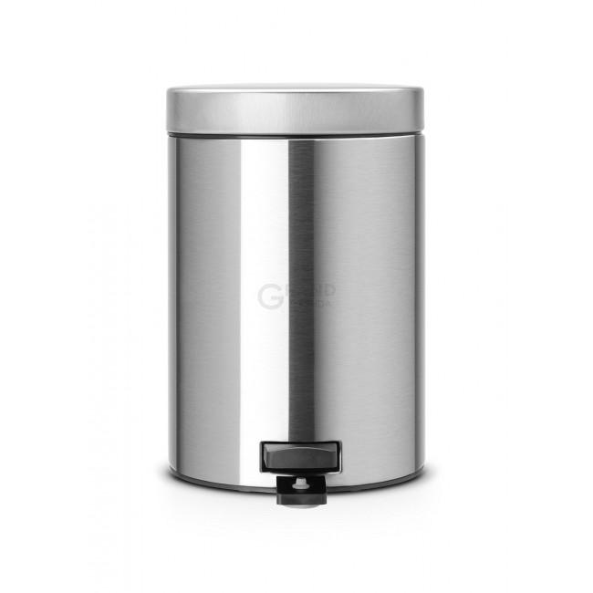 Brabantia Сміттєвий бак з педаллю 3 л класичний сталевий матовий Pedal Bin | https://grandposuda.com.ua